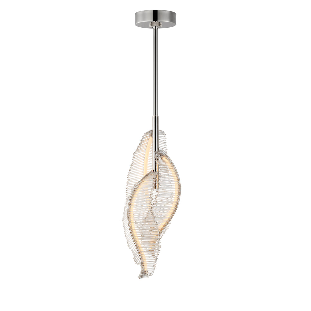 Lillet 3-Light LED Pendant in Polished Nickel by Studio M