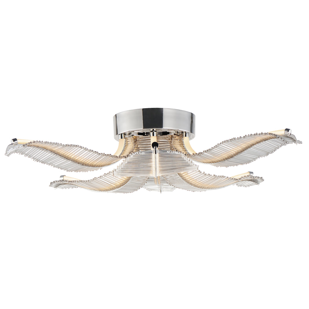 Lillet 6-Light LED Flush Mount in Polished Nickel by Studio M
