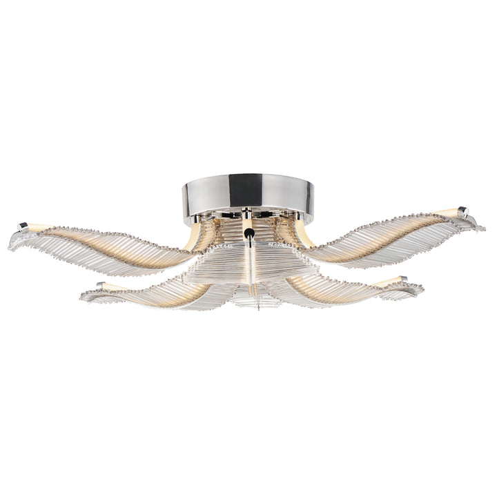 Lillet 6-Light LED Flush Mount in Polished Nickel by Studio M