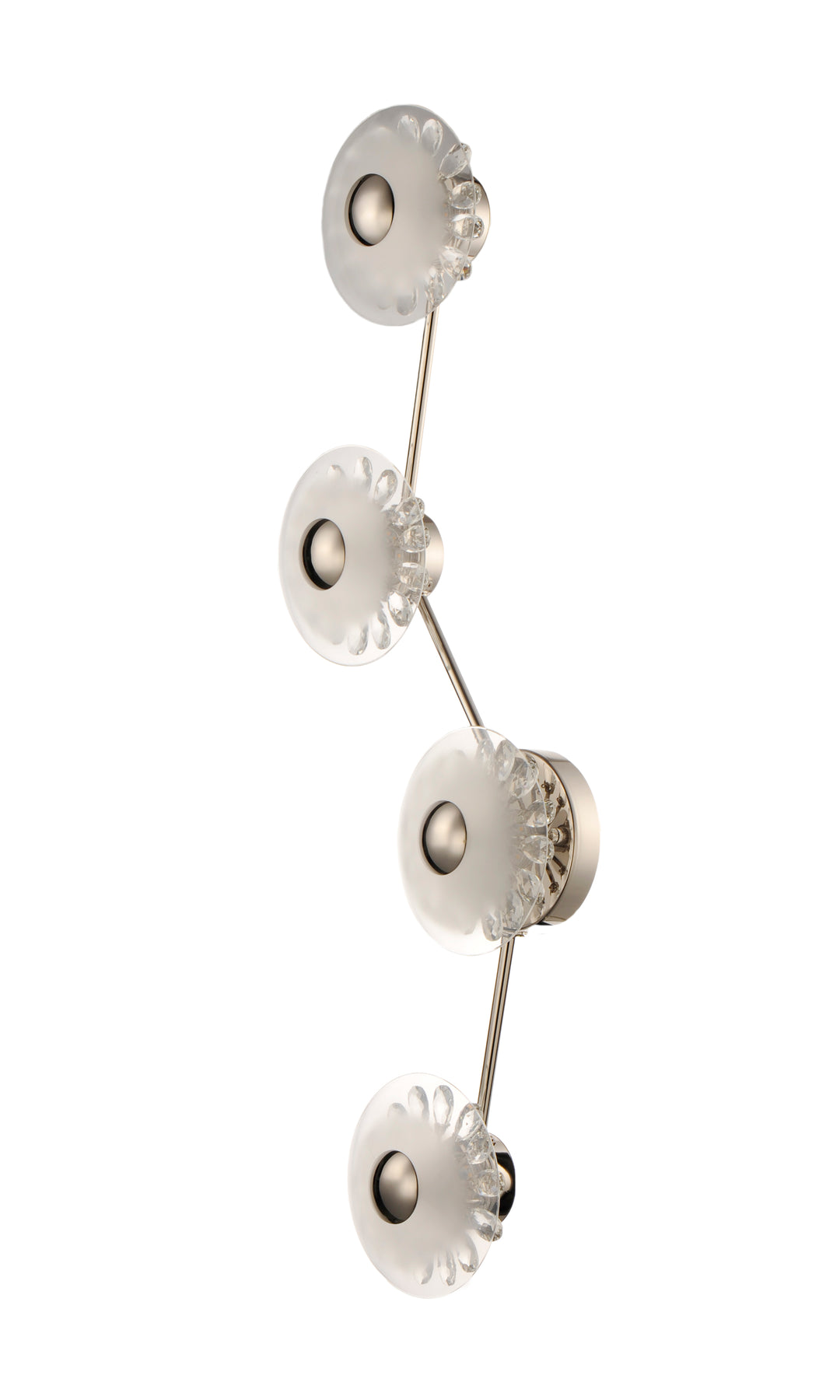 Peony 4-Light LED Wall Sconce in Polished Nickel by Studio M