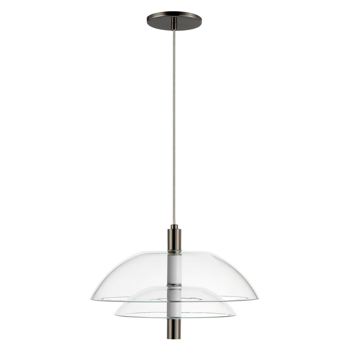 Arya Single Pendant in Black Chrome by Studio M