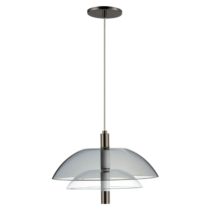 Arya Single Pendant in Black Chrome by Studio M