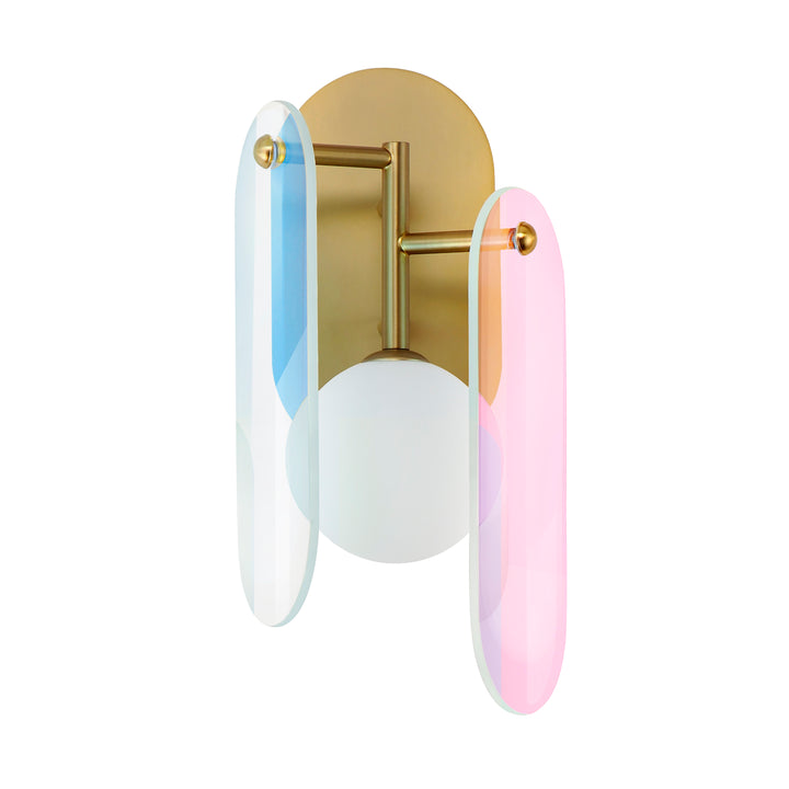 Megalith LED Wall Sconce in Natural Aged Brass by Studio M