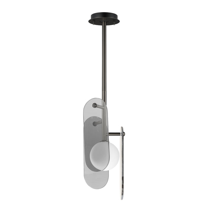 Megalith Stem Hung Pendant in Gunmetal by Studio M