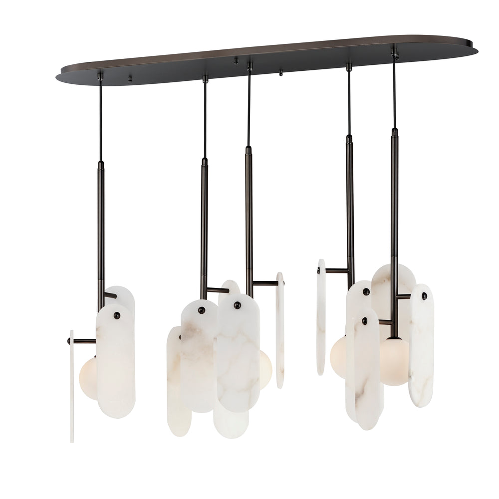 Megalith 5-Light Pendant in Gunmetal by Studio M