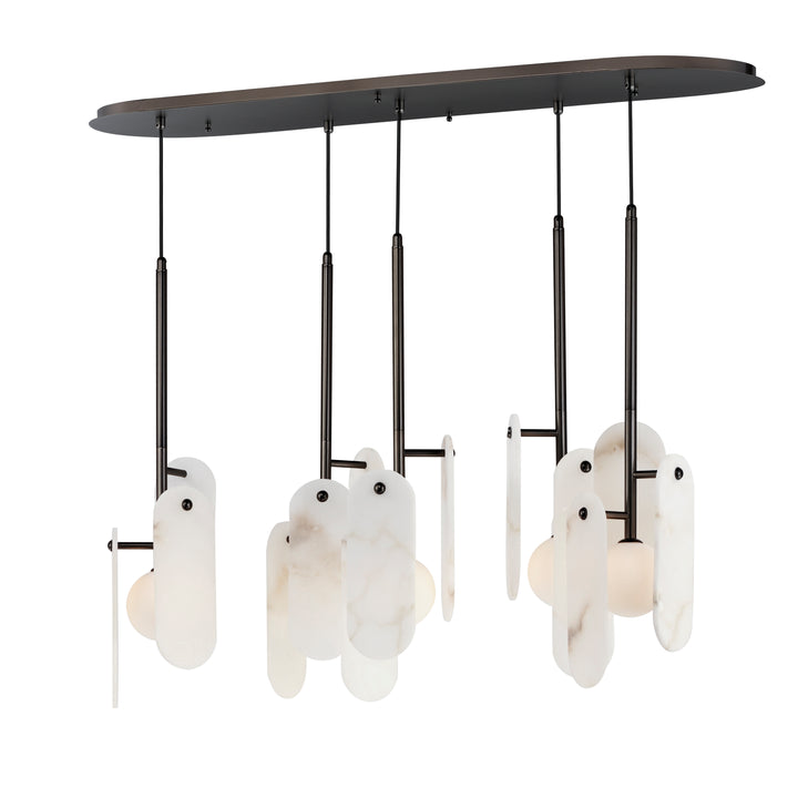 Megalith 5-Light Pendant in Gunmetal by Studio M