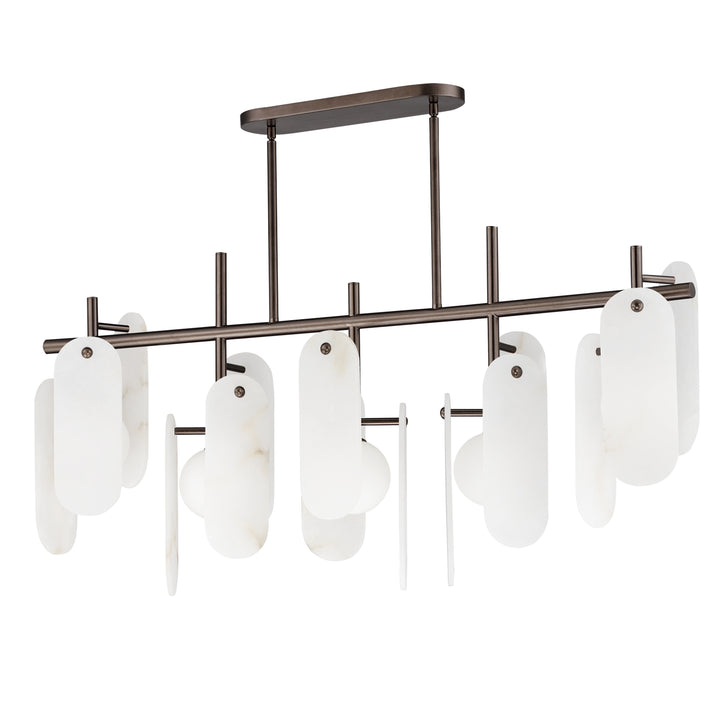 Megalith 5-Light Linear Pendant- in Brushed Bronze by Studio M