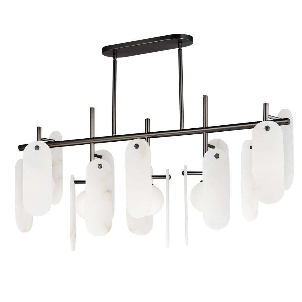 Megalith 5-Light Linear Pendant- in Gunmetal by Studio M