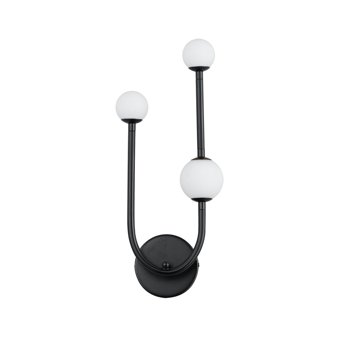 Alina 3-Light LED Wall Sconce in Black by Studio M