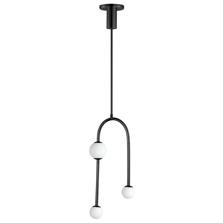 Alina 3-Light LED Pendant in Black by Studio M