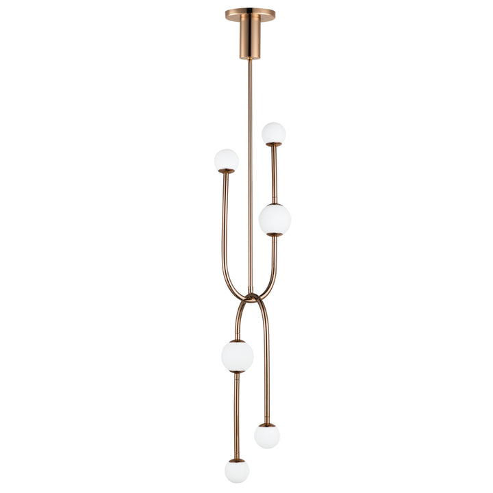 Alina 6-Light LED Pendant in French Gold by Studio M