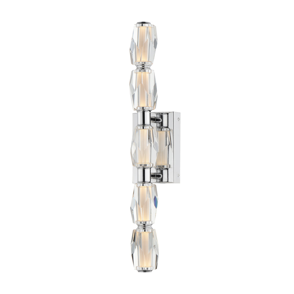 Dolce Vita 24" LED Wall Sconce in Polished Chrome by Studio M