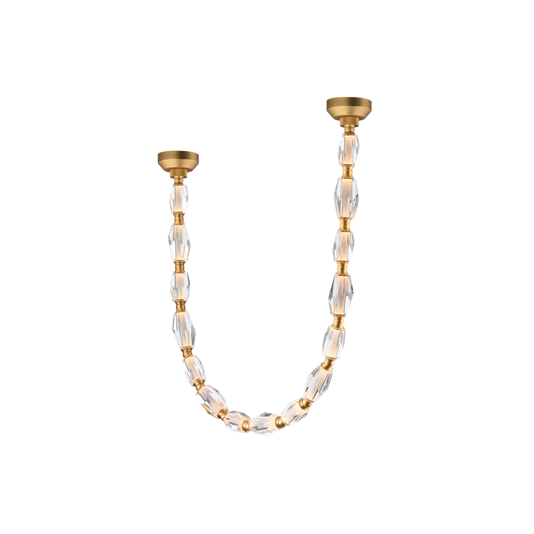 Dolce Vita 84" LED Pendant in Gold by Studio M