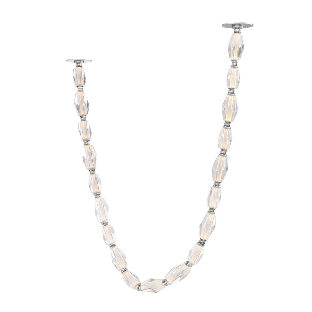 Dolce Vita 108" LED Pendant in Polished Nickel by Studio M