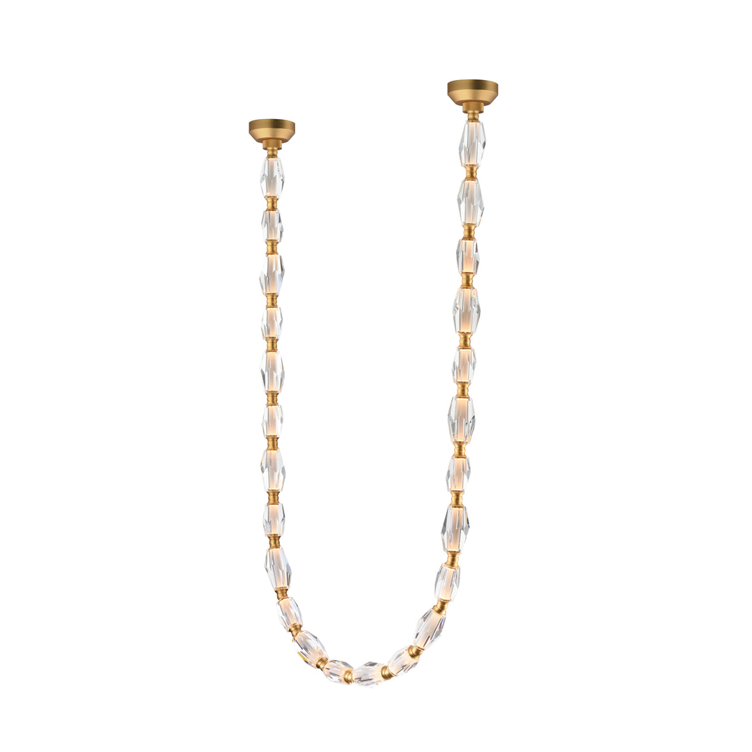 Dolce Vita 132" LED Pendant in Gold by Studio M