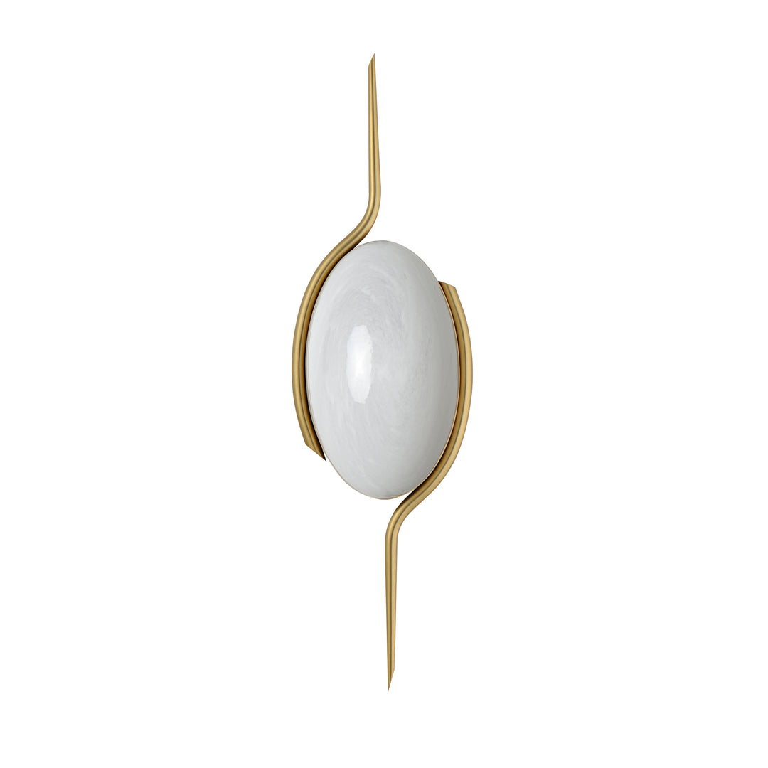 Locket 1-Light LED Wall Sconce in Natural Aged Brass by Studio M