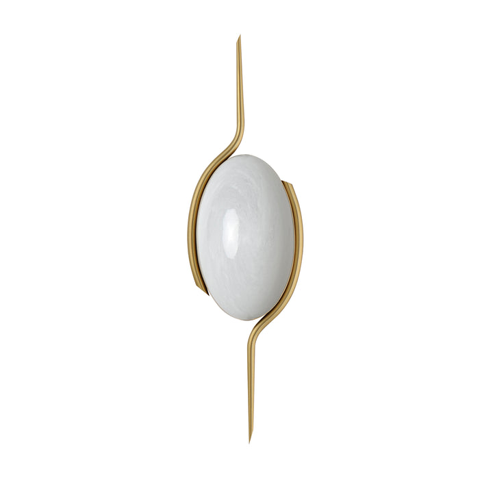 Locket 1-Light LED Wall Sconce in Natural Aged Brass by Studio M