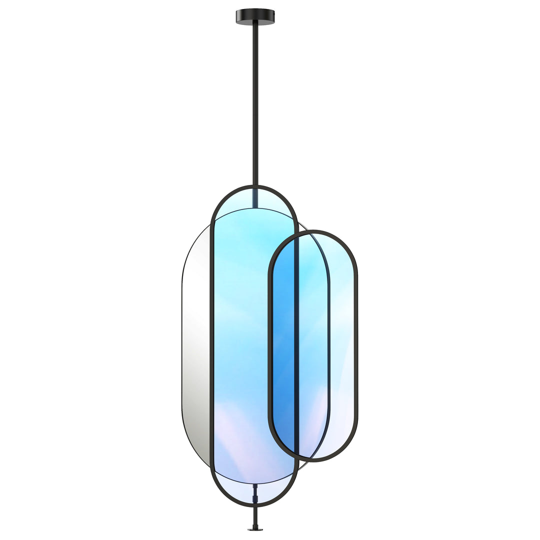 Reverie LED Mirror Pendant/Wall Mount in Black by Studio M