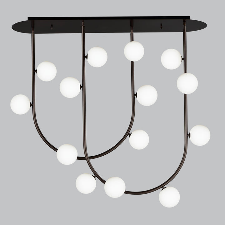 Contour 14-Light Fixed Stem Ceiling Light by Studio M - view 4