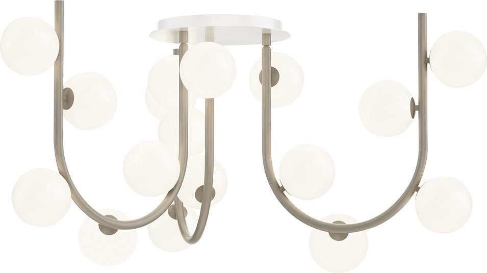 Contour MTO 18-Light Fixed Pendant in Taupe by Studio M