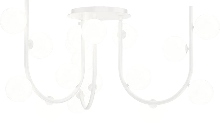 Contour MTO 18-Light Fixed Pendant in White by Studio M