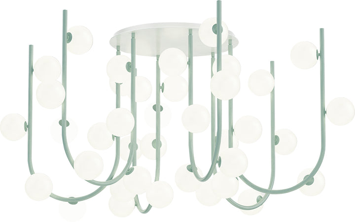 Contour MTO 36-Light Fixed Pendant in Stratton Blue by Studio M