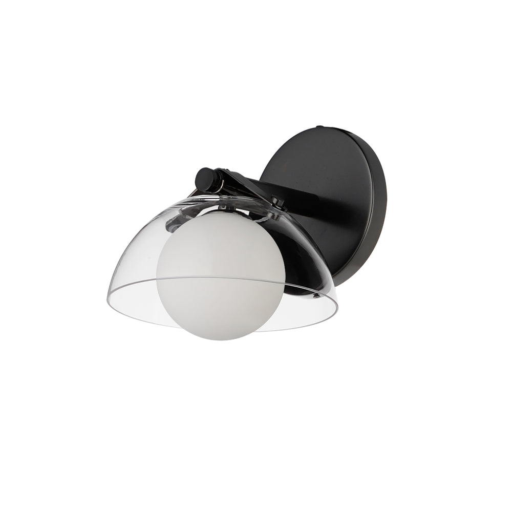 Domain 1-Light Wall Sconce in Gunmetal by Studio M