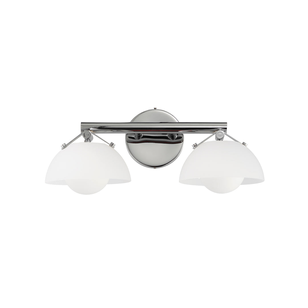 Domain 2-Light Wall Sconce in Polished Chrome by Studio M