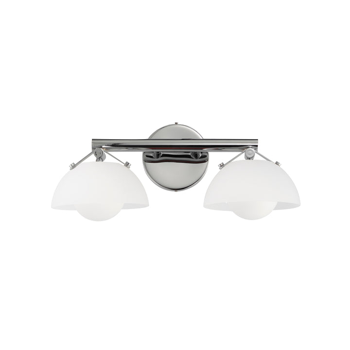 Domain 2-Light Wall Sconce in Polished Chrome by Studio M