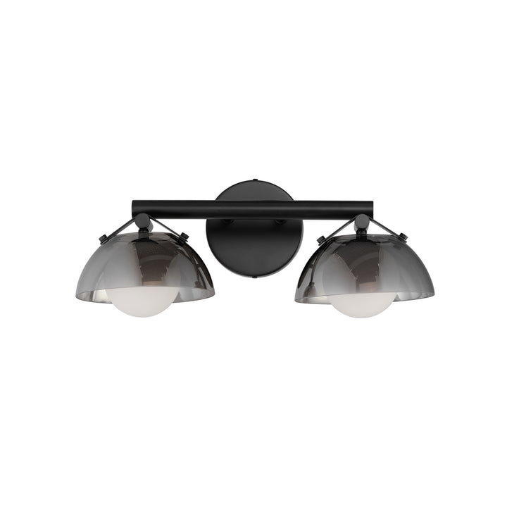 Domain 2-Light Wall Sconce in Black by Studio M