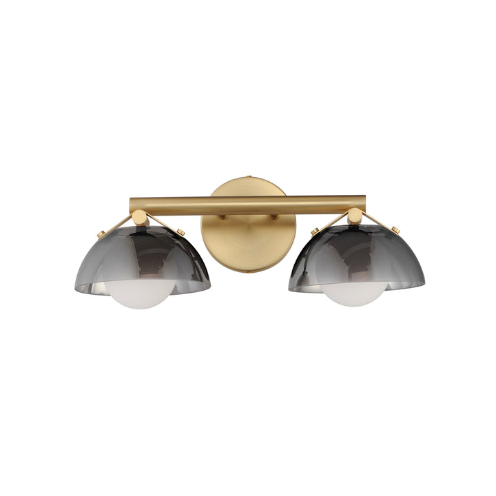 Domain 2-Light Wall Sconce in Natural Aged Brass by Studio M