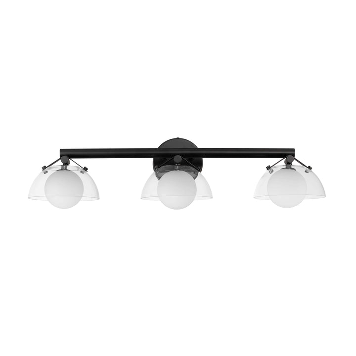 Domain 3-Light Wall Sconce in Black by Studio M