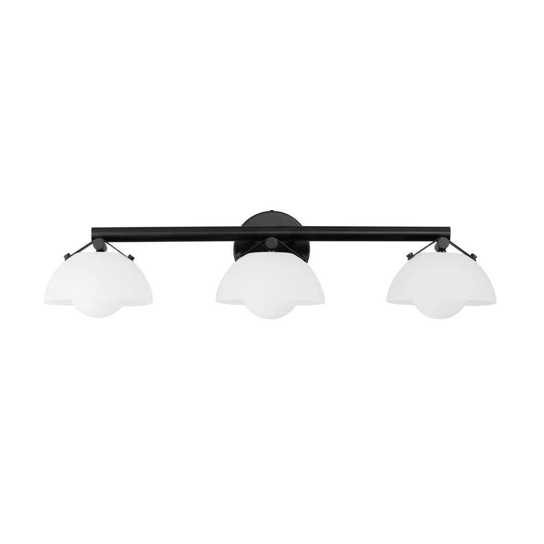 Domain 3-Light Wall Sconce in Black by Studio M