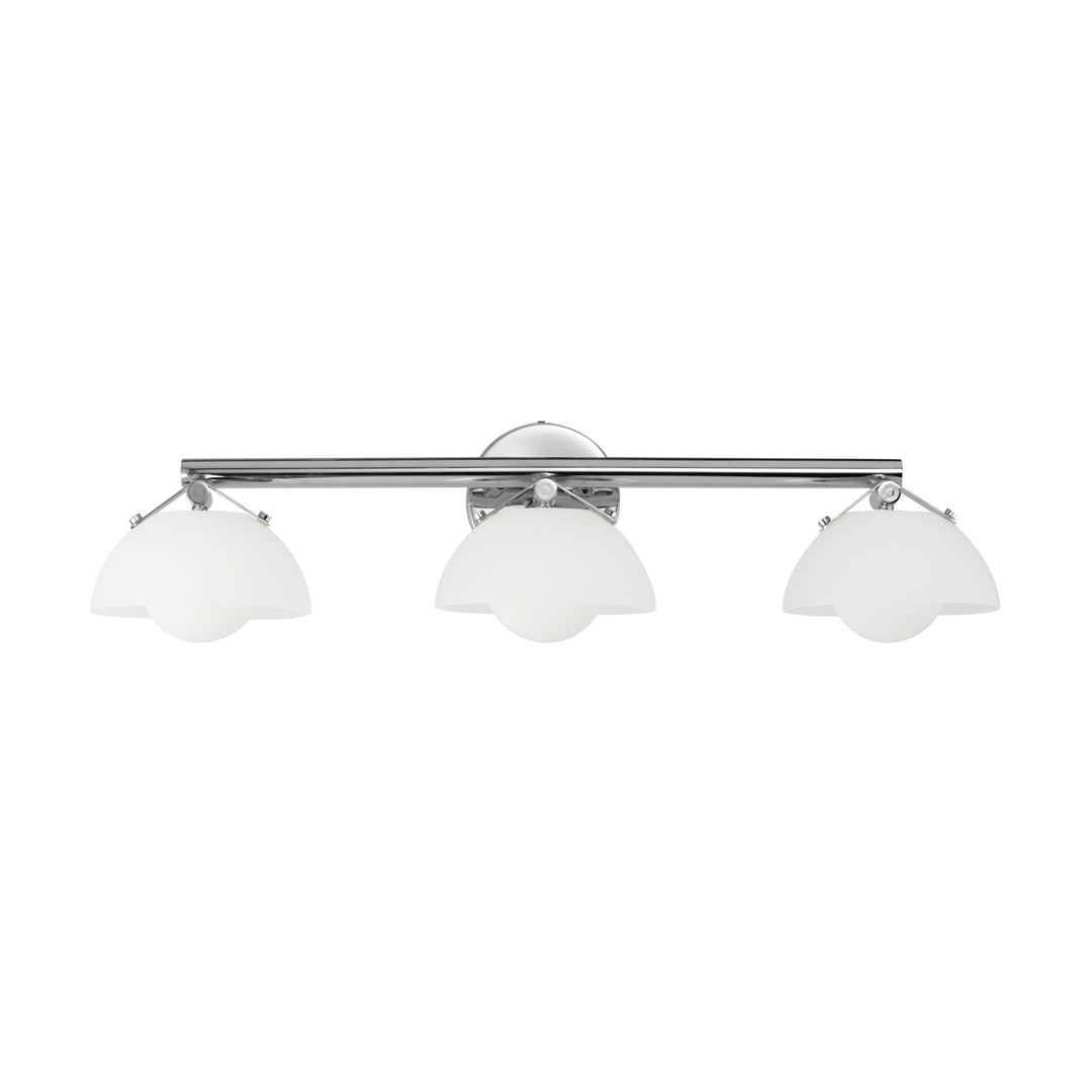 Domain 3-Light Wall Sconce in Polished Chrome by Studio M