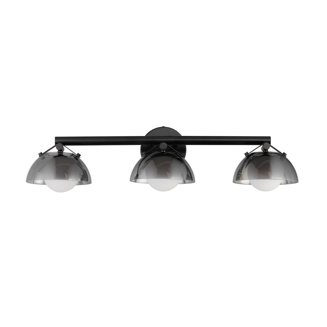 Domain 3-Light Wall Sconce in Black by Studio M