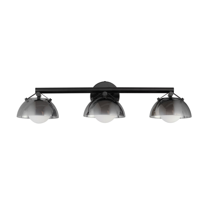 Domain 3-Light Wall Sconce in Black by Studio M