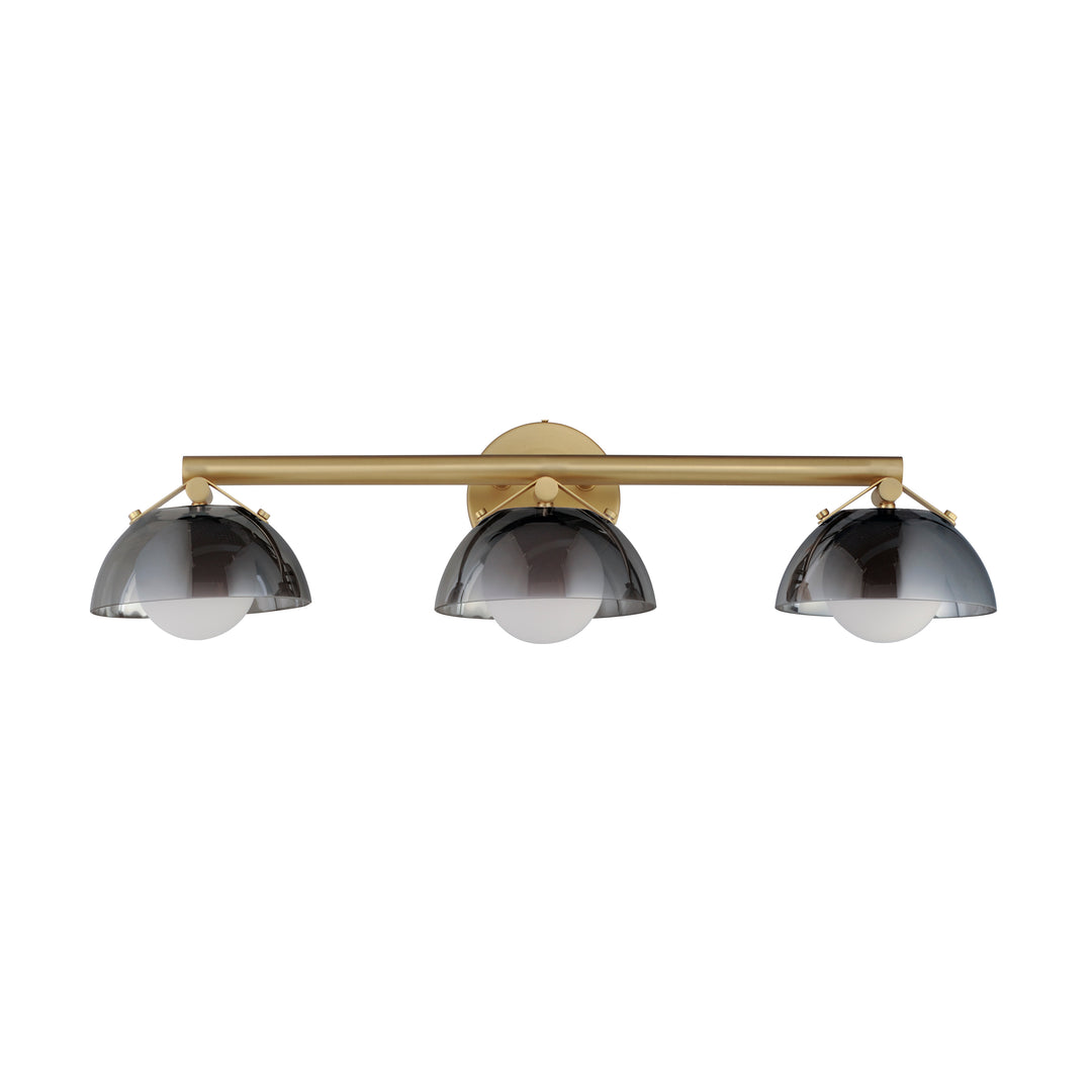 Domain 3-Light Wall Sconce in Natural Aged Brass by Studio M