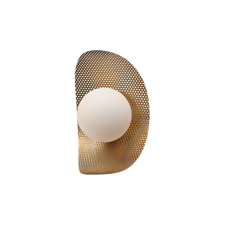 Chips LED Sconce in Natural Aged Brass by Studio M