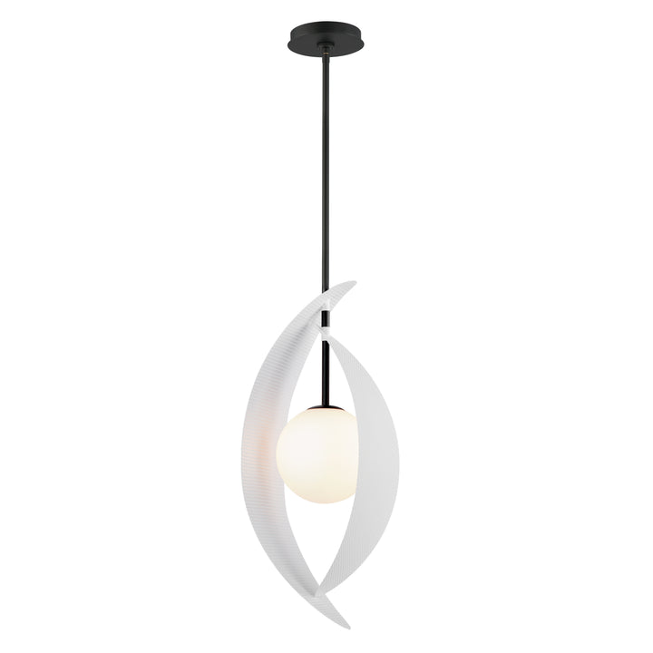 Chips 1-Light Pendant in Matte White by Studio M