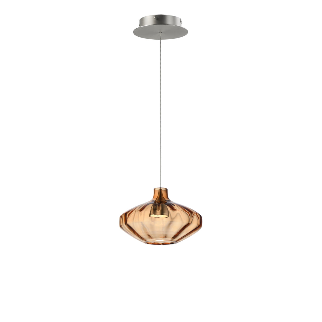 Ray Dance LED Lampion Pendant in Brushed Aluminum by Studio M
