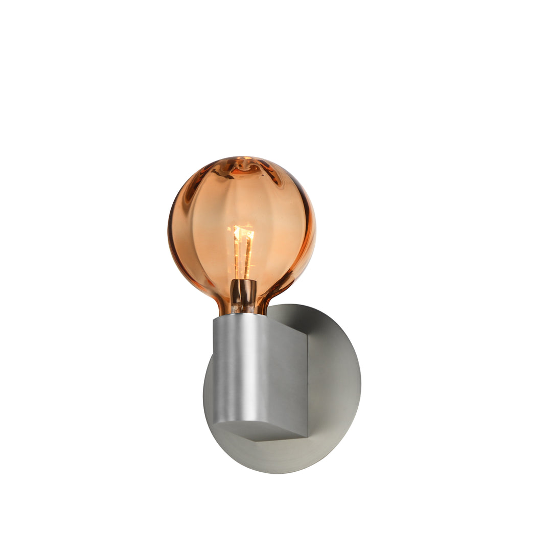 Ray Dance LED Wall Sconce - Globe in Brushed Aluminum by Studio M