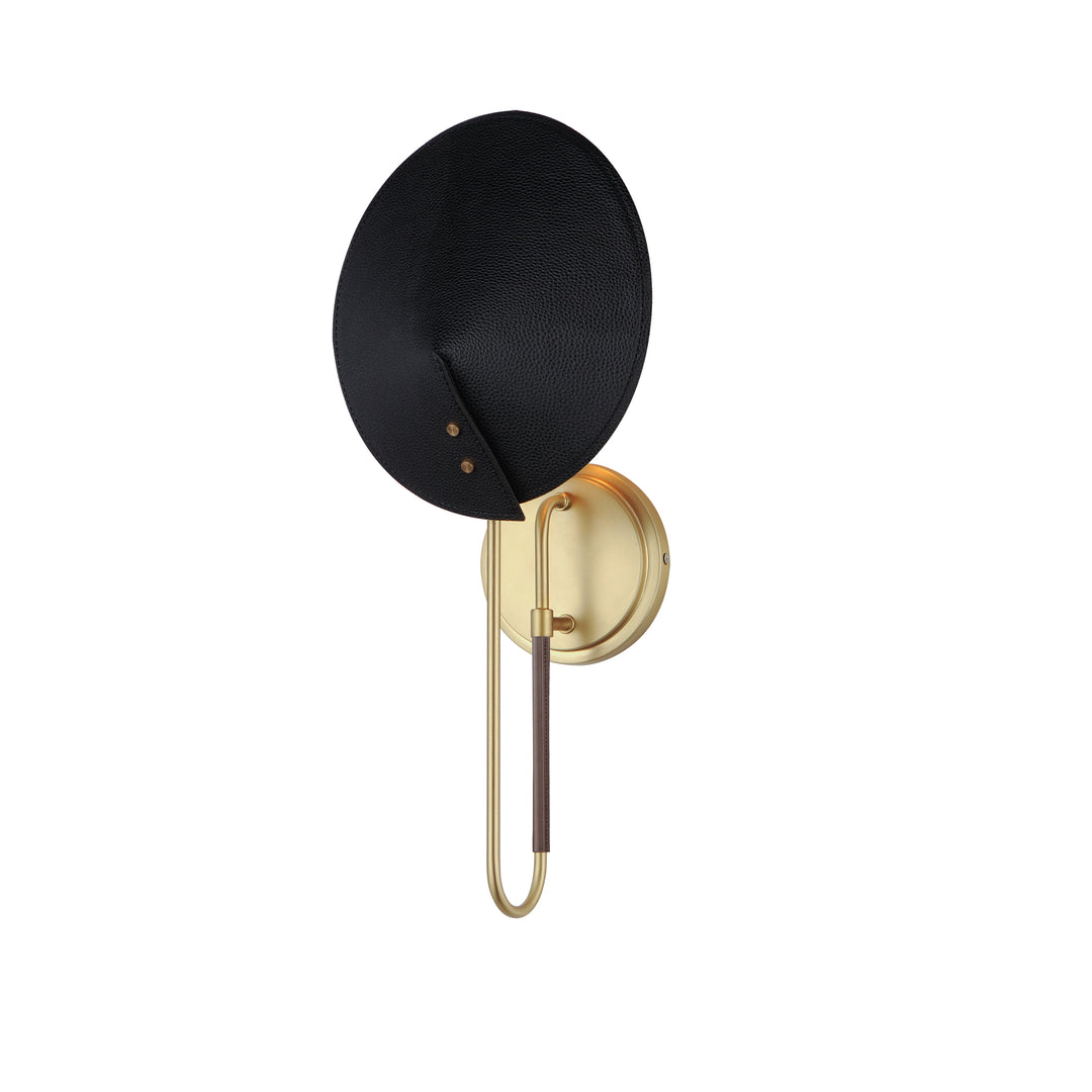 Cavalier 1-Light Wall Sconce in Natural Aged Brass by Studio M