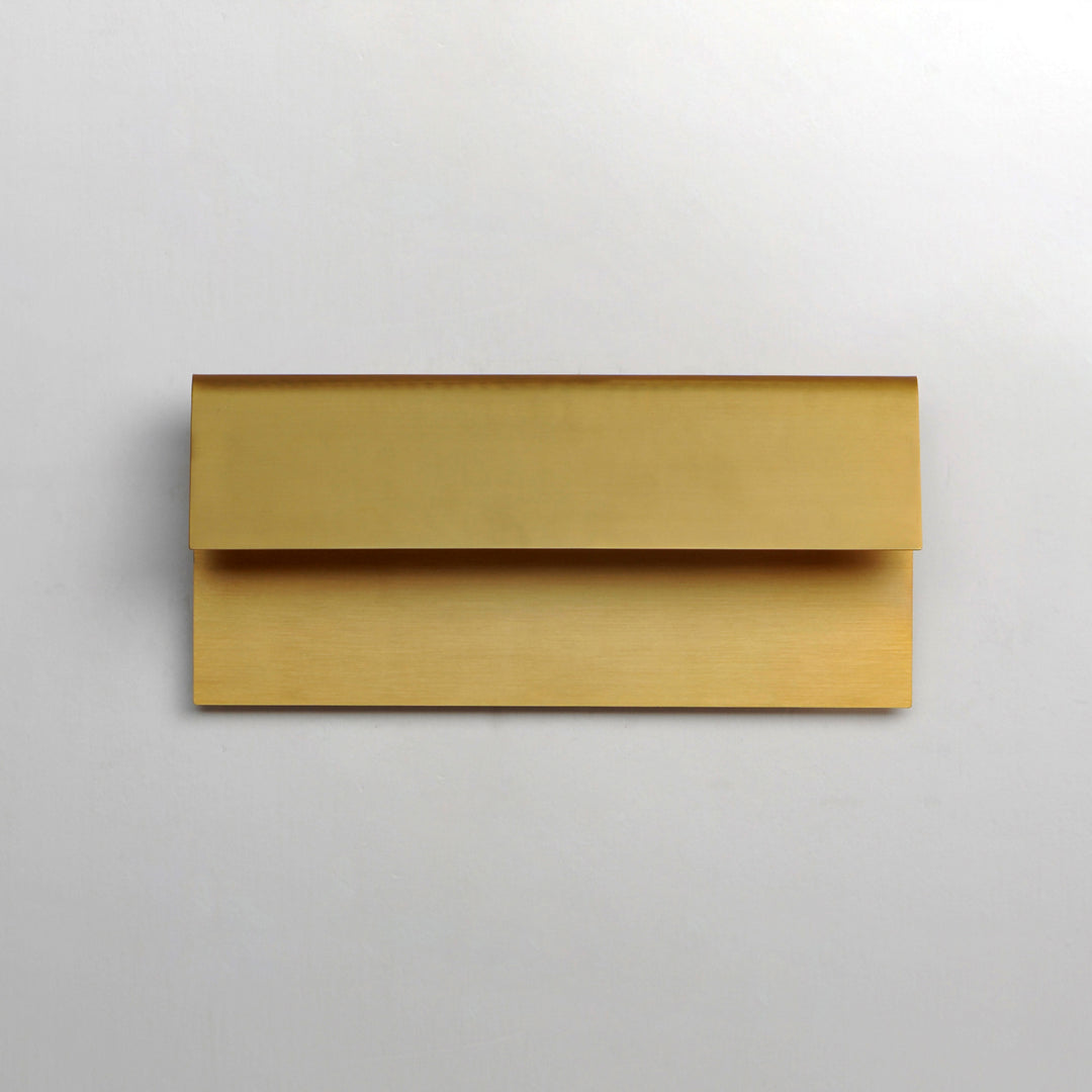 Fold Natural Aged Brass Folded Sconce in Natural Aged Brass by Studio M