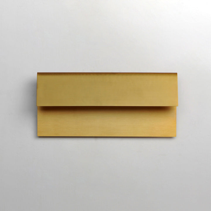 Fold Natural Aged Brass Folded Sconce in Natural Aged Brass by Studio M