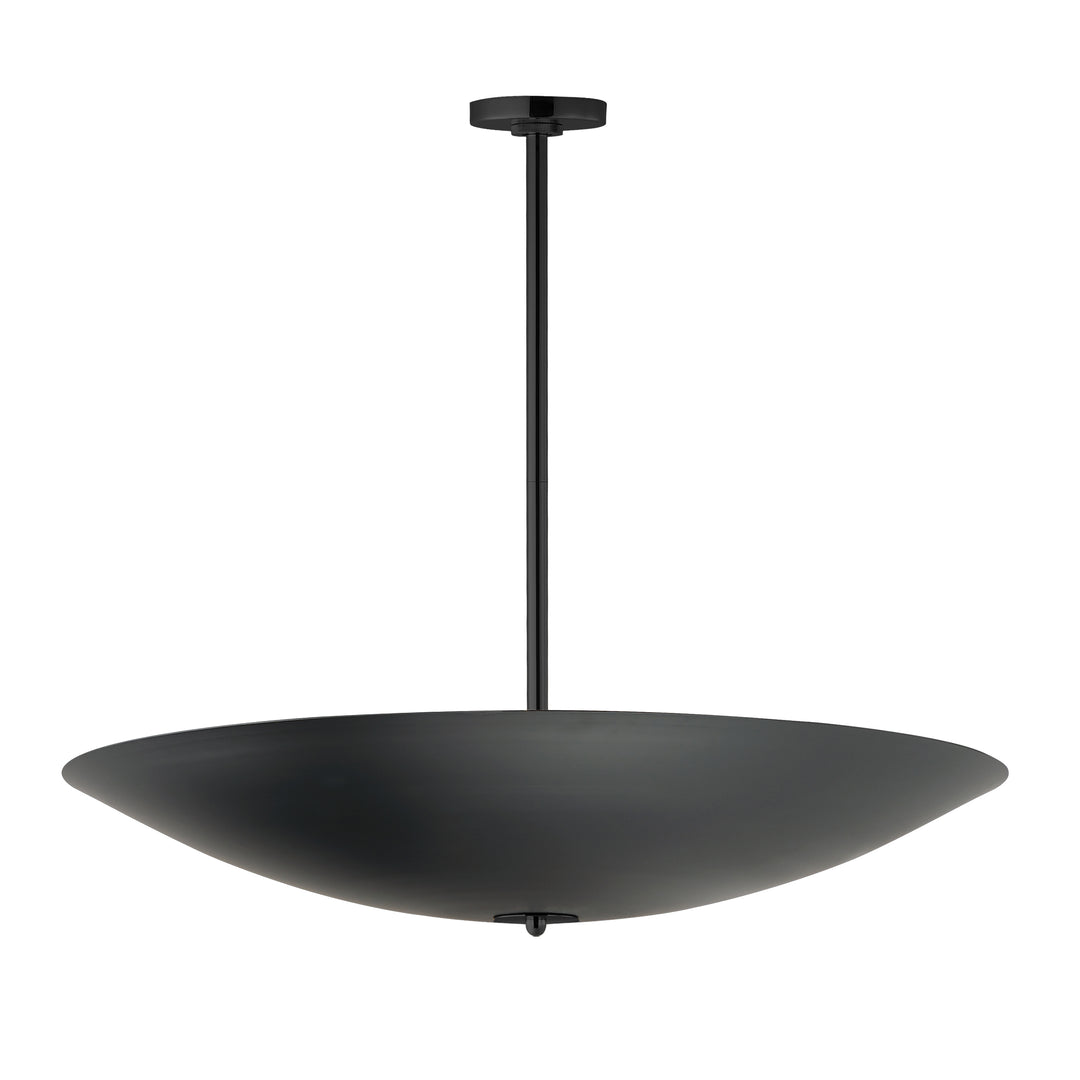 Vesta 36" LED Pendant/Semi-Flush in Black by Studio M