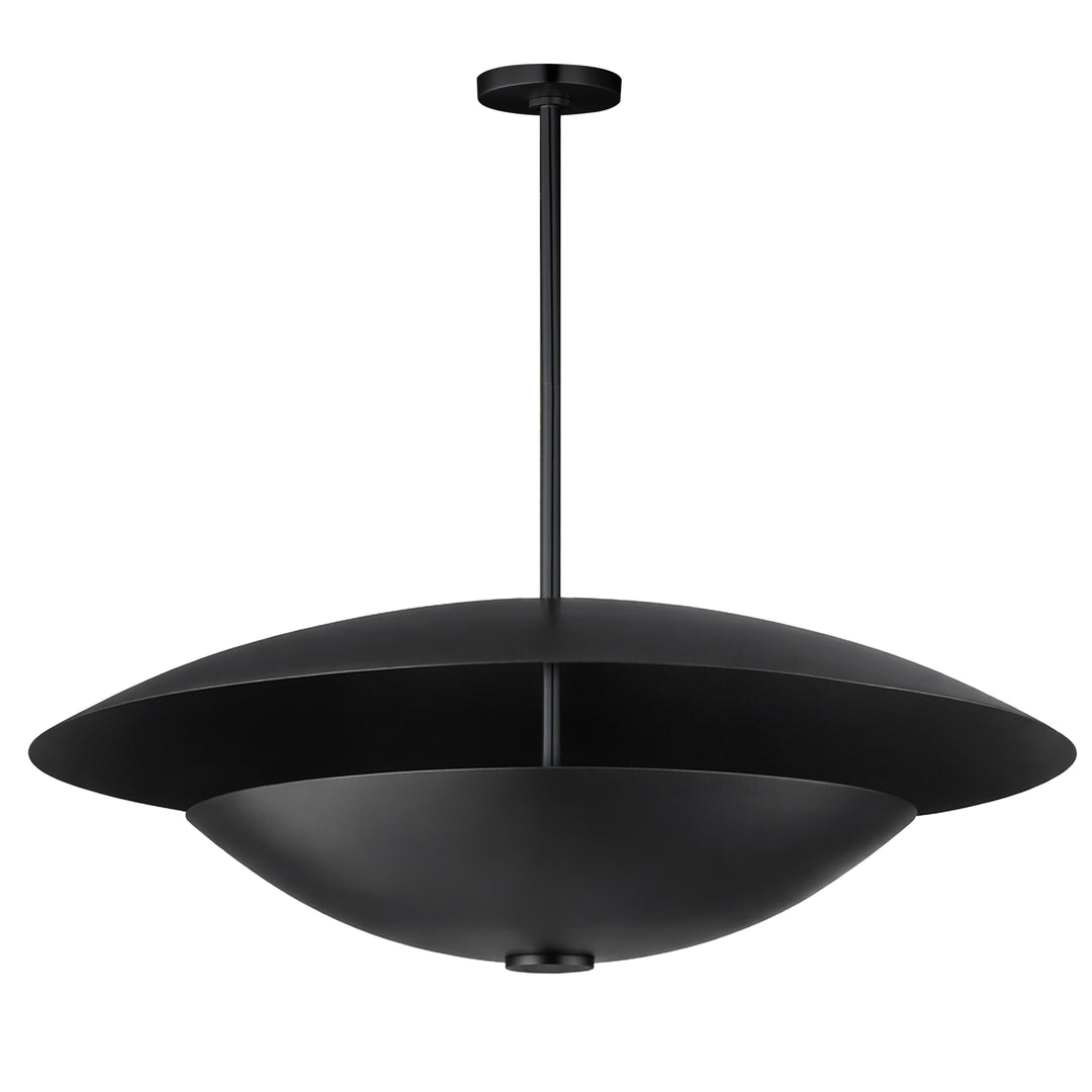 Vesta 2-Tier LED Pendant in Black by Studio M
