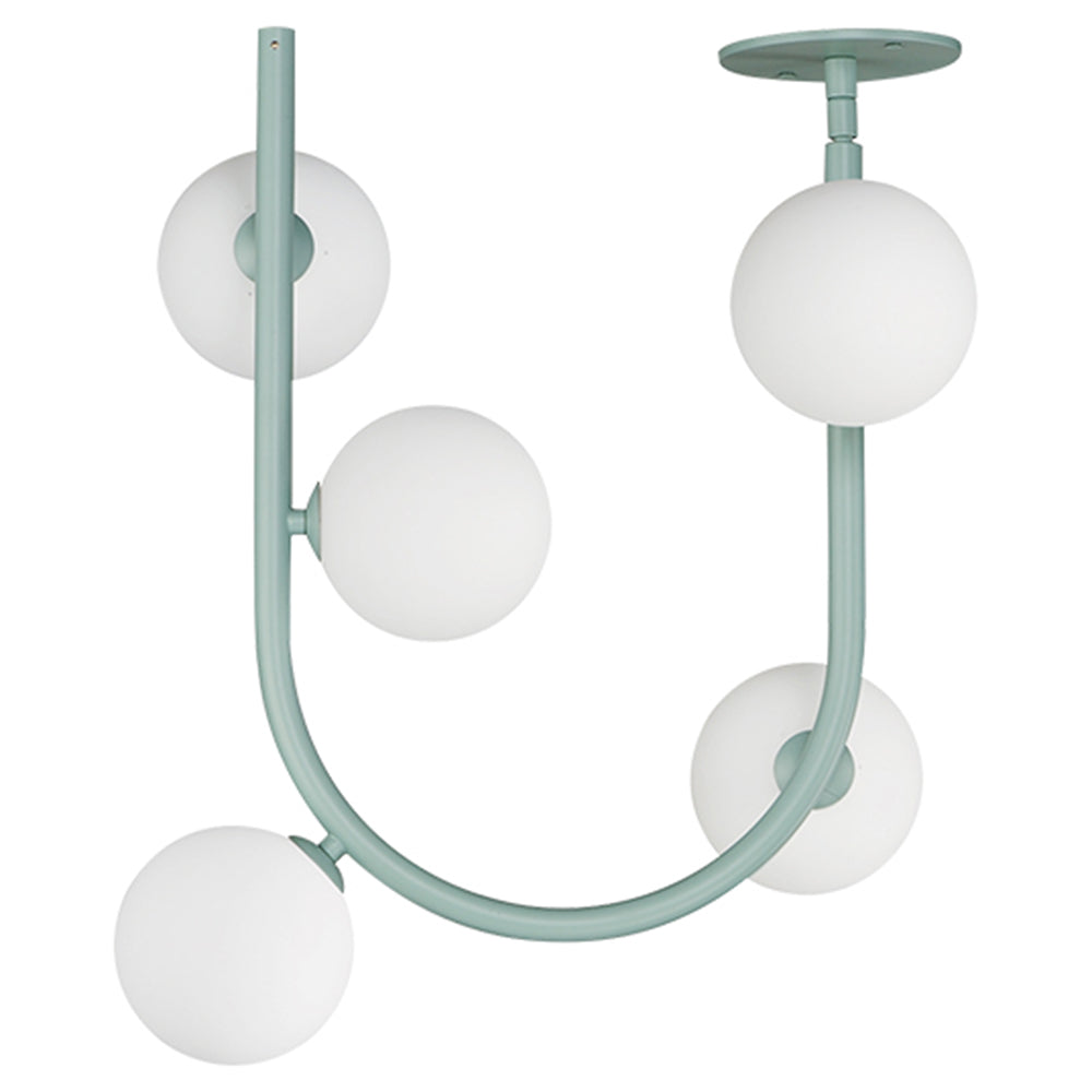 Contour MTO 5-LT Fixed Stem Pendant Kit in Stratton Blue by Studio M
