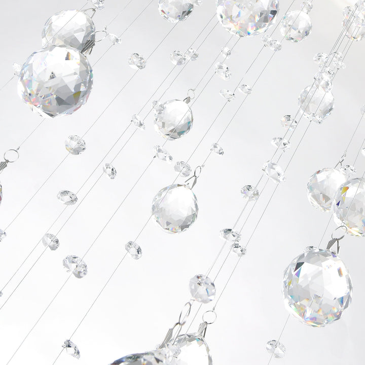 Rain Drop - Chandelier with Crystals by CWI Lighting - view 8