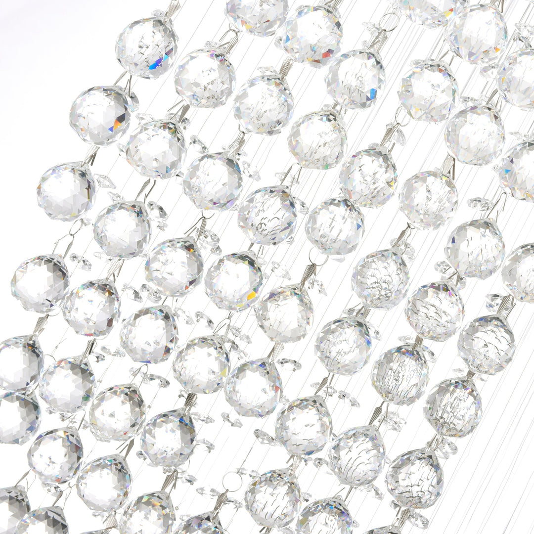 Ribbon - 10 Light Chandelier with Crystals