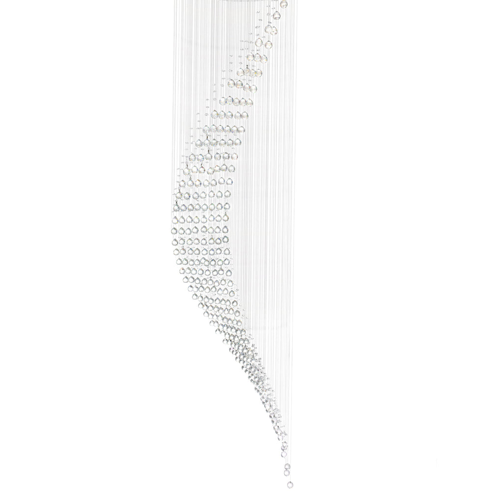 Ribbon - 10 Light Chandelier with Crystals
